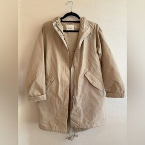 Everlane Tan Rain Trench - size xs.